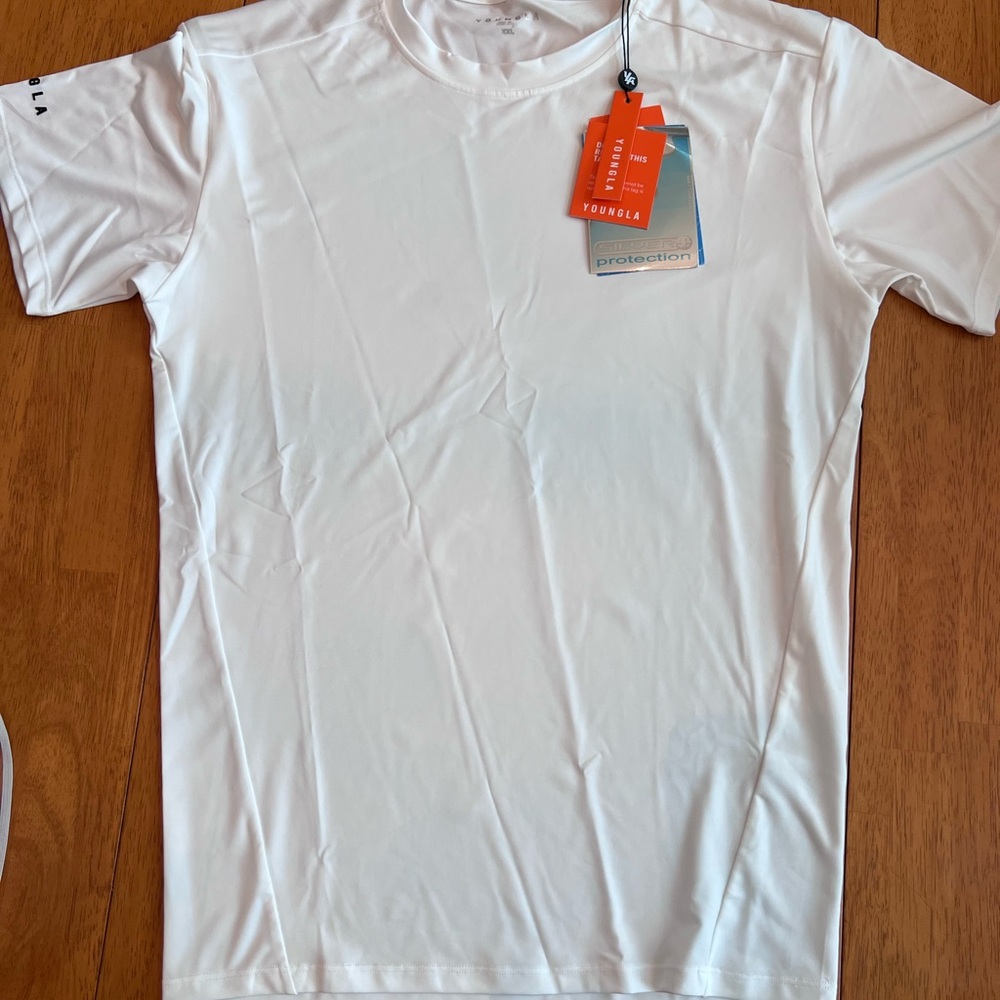 YoungLA Off White Short Sleeve compression shirt XXL